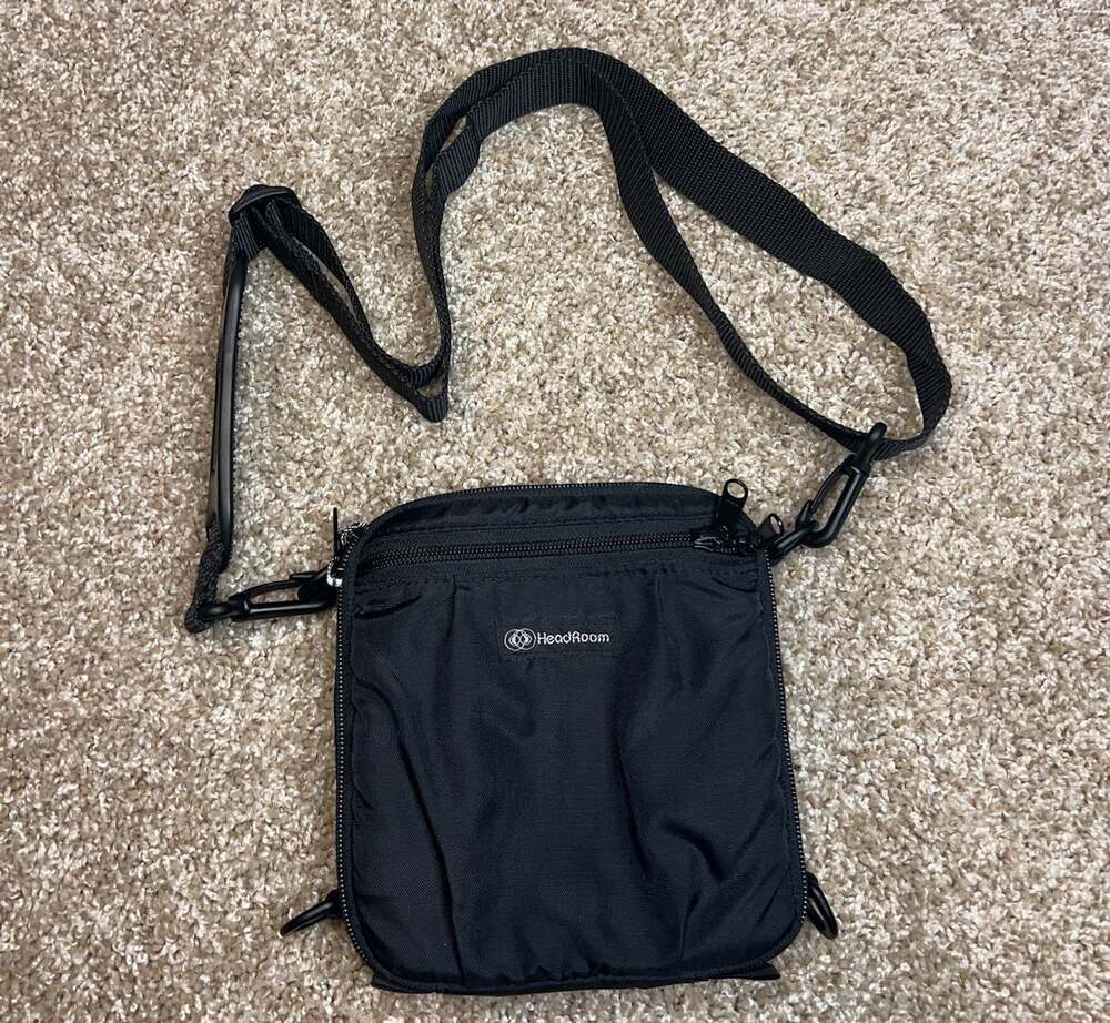 HeadRoom Black Tactical Crossbody Utility Bag